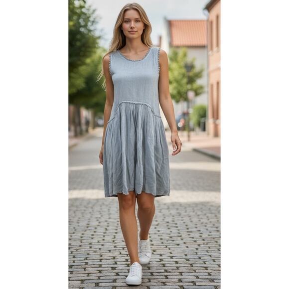 Impressions Dresses & Skirts - Impressions vintage washed cottagecore lagenlook dress